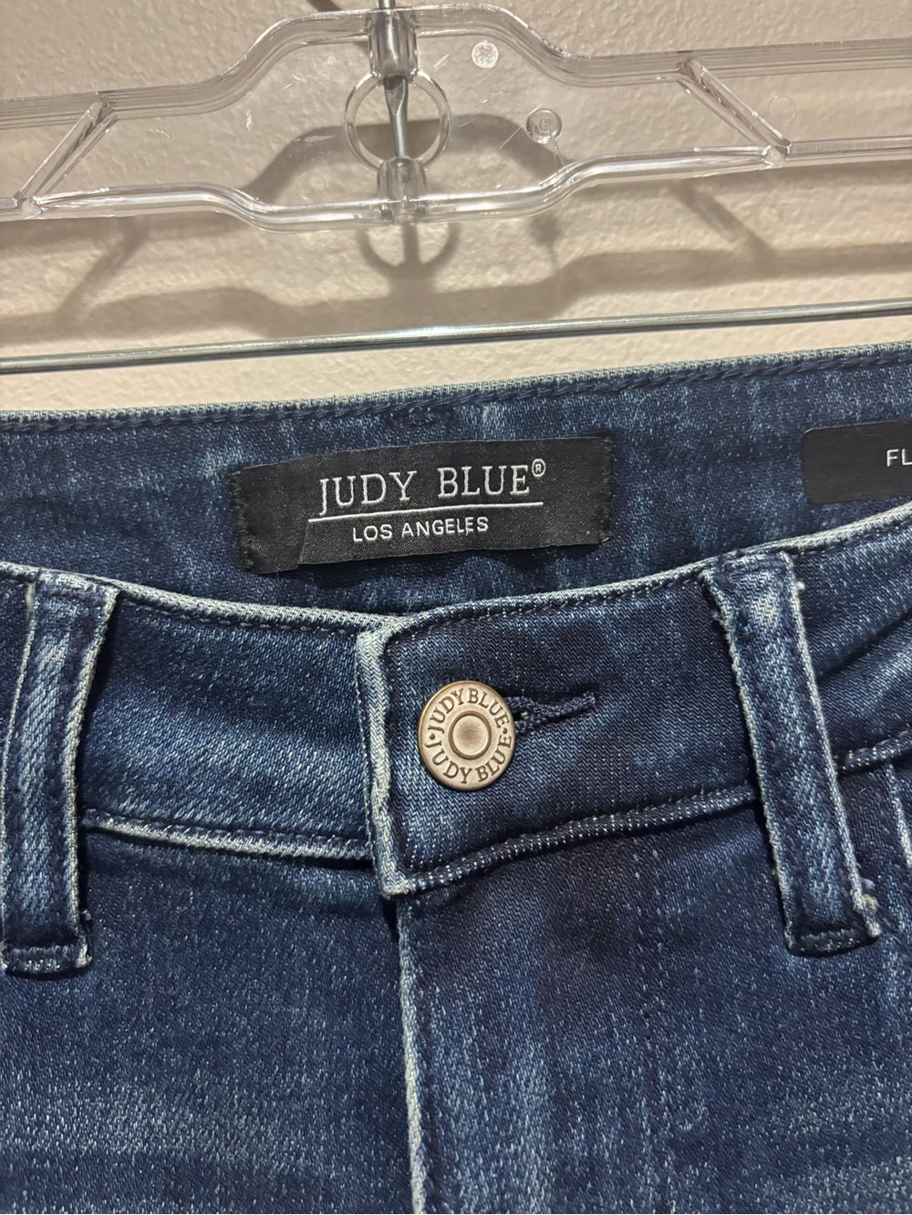 Judy Blue Rhinestone Side Detail Flare Jean Festival Glam Denim Western Stretch - Picture 6 of 13
